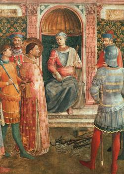 Fra Angelico : Saint Lawrence before Valerianus (with Benozzo Gozzoli)